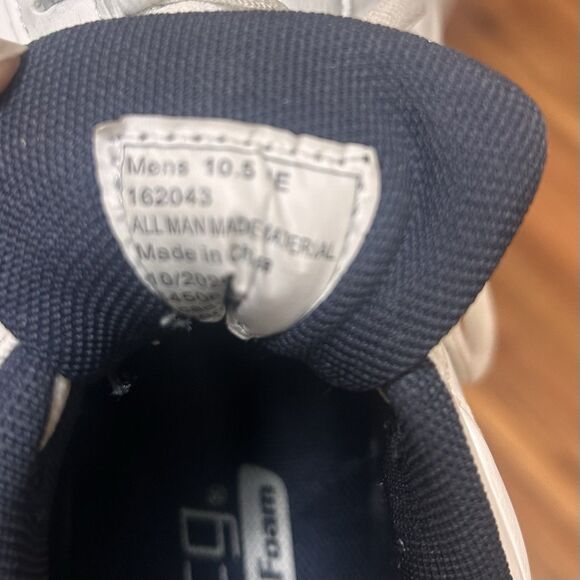 BCG Memory Foam Sneakers Mens 10.5 White Walking Training Shoes - Picture 7 of 8